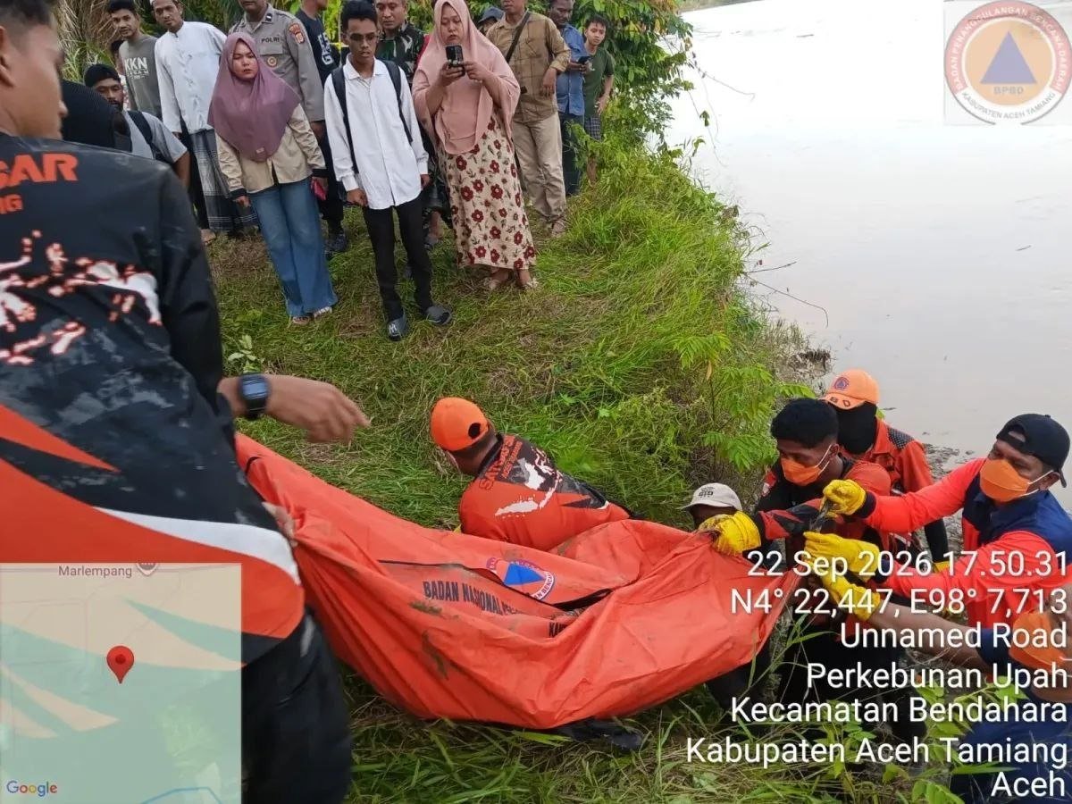 Hilang Jelang Pernikahan, Calon Pengantin di Aceh Tamiang Ditemukan Tewas Mengapung di Sungai