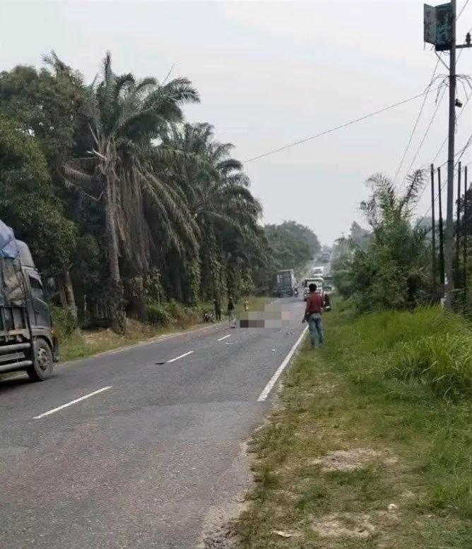 Kecelakaan Maut di Pelalawan, Mahasiswi Terjatuh dari Motor dan Terlindas Truk Fuso